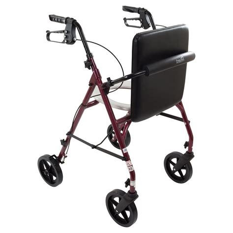 Free2Go Rollator Walker Combination Walking Aid Raised Toilet Seat