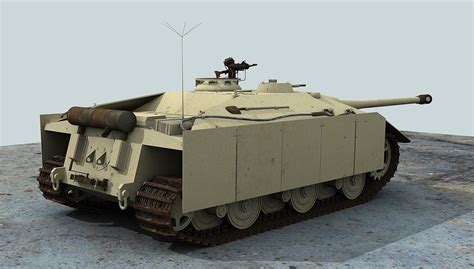 Sketchup Power 草圖力量 Jagdpanther Iii E79 With 128 Gun Paper Tank 計劃戰車