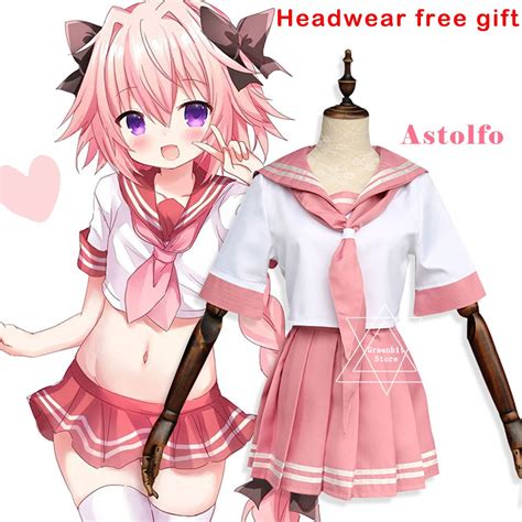 Fate Apocrypha Astolfo Anime Set Mujeres Ni As Traje De Marinero