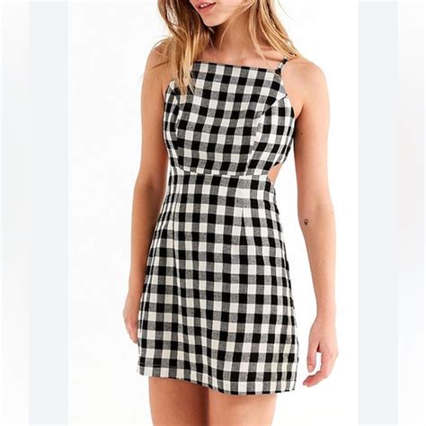 Urban Outfitters Dresses Urban Outfitters Blackcream Checkered