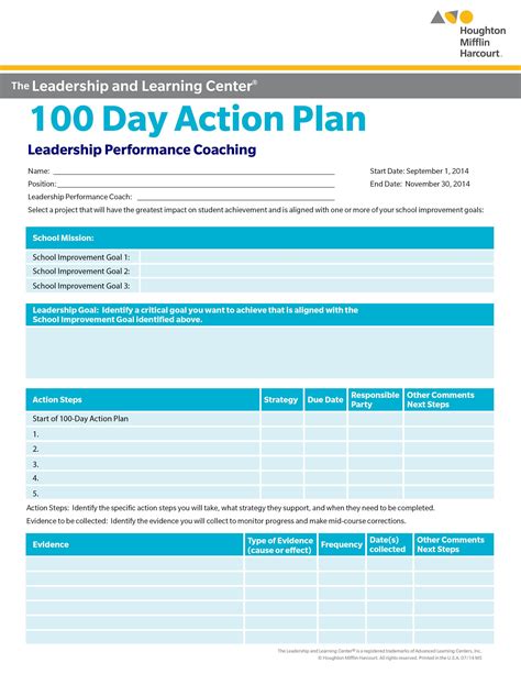 Creating A 90 Day Action Plan Template For 2023 Free Sample Example