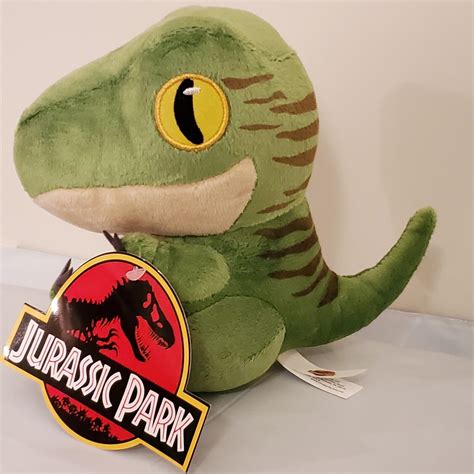 Jurassic Park World Plush Green Velociraptor Dinosaur Dominion