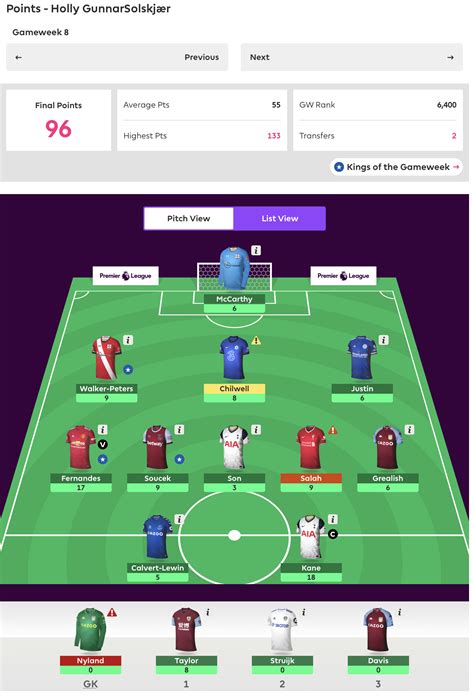 FPL Gameweek 9 Team Reveal FPL 2020 21 Fantasy Football Community