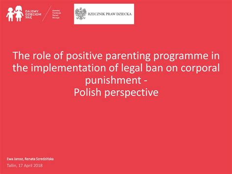 The Role Of Positive Parenting Programme In The Implementation Of Legal