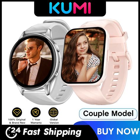 Kumi Reloj Inteligente Gw Y Ku Meta Para Parejas Accesorio De Pulsera