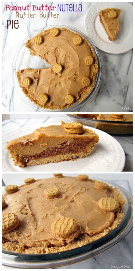 Peanut Butter Nutella Nutter Butter Pie Crazy For Crust