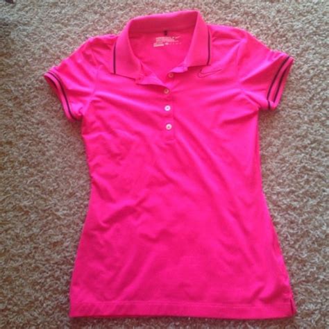 Pink Nikegolf Dri Fit Golf Shirt Golf Shirts Black Nikes Dri Fit