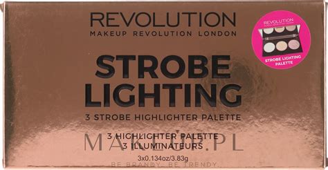 Makeup Revolution Highlighter Palette Highlight Paleta Roz Wietlaczy