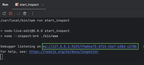 Running And Debugging Node Js WebStorm Documentation