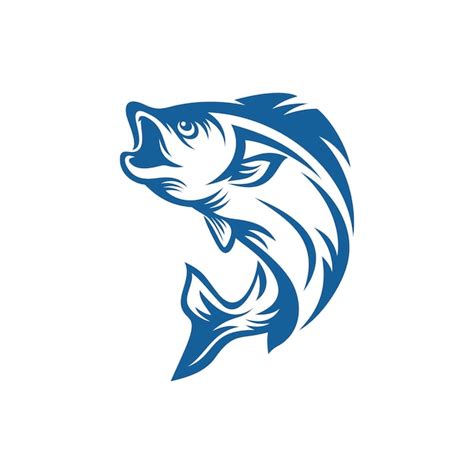 Plantilla de logotipo de pescado para el diseño Vector Premium