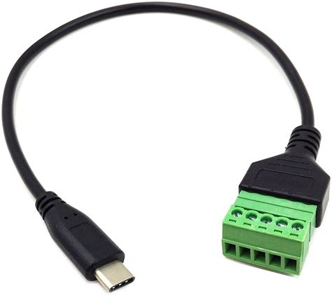 Adaptador Usb Tipo C Macho A Clemas Borne Terminal Conector