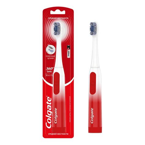 Зубная щетка для взрослых Colgate 360 Sonic Optic White средней ...