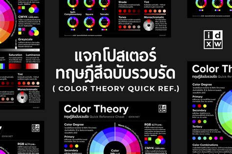 แจกโปสเตอร์ทฤษฎีสีฉบับรวบรัด Color Theory Idxw