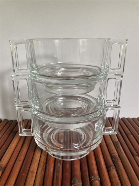 Joe Colombo Stacking Glass Bowls Ebay