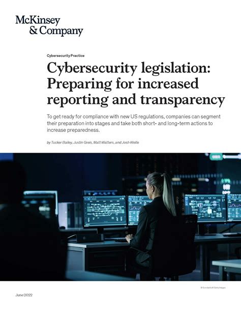 Cybersecurity Legislation Preparing For Increased Reporting And