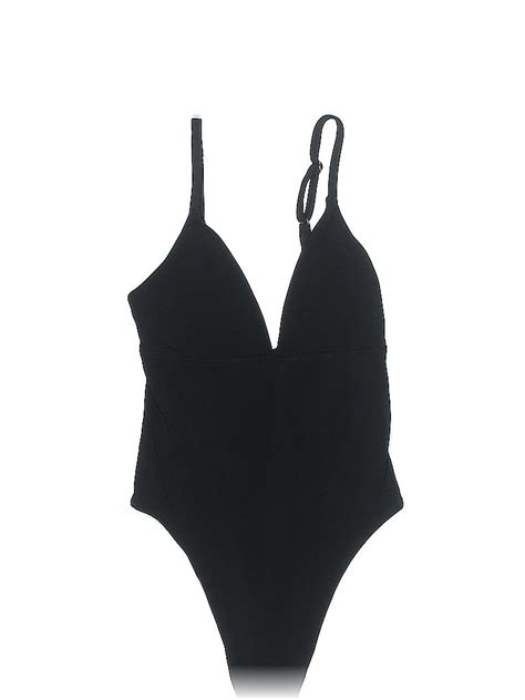 Victorias Secret Solid Black One Piece Swimsuit Size S 60 Off Thredup