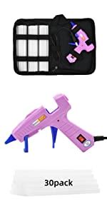 Amazon Liumai Hot Glue Gun Kit With Pcs Glue Sticks Mini Hot Melt Glue Gun With Carrying
