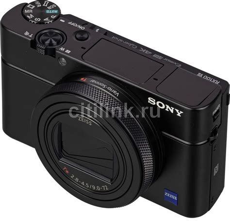 Характеристики Цифровой фотоаппарат Sony Cyber-shot DSCRX100M7, черный ...