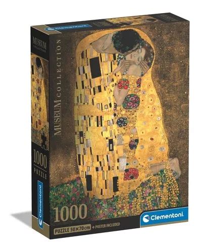 Rompecabezas El Beso De Gustav Klimt 1000 Pz Clementoni Italia Arte