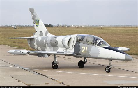 21 White Ukrainian Air Force Aero L 39 Albatros Photo By Chris Lofting