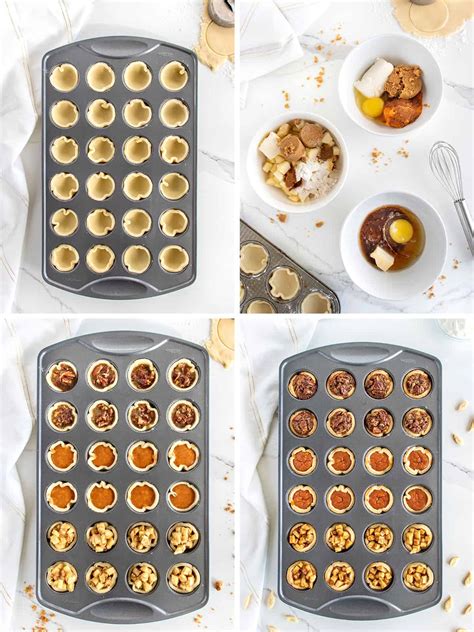 One-Pan Mini Thanksgiving Pies Three Ways - The BakerMama