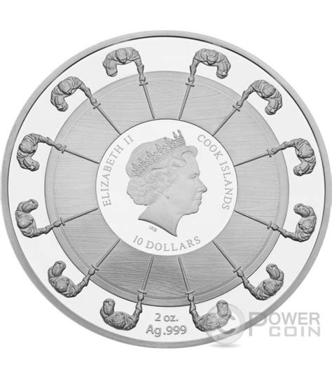 KING ARTHUR Camelot Knights Round Table 2 Oz Silver Coin 10 Cook