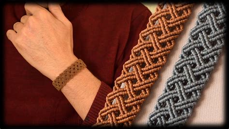 Celtic Style Men S Bracelet Tutorial Diy Jewelry For Men S Macrame