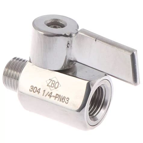 Stainless Steel 304 Ball Valve 1 4 Inch Npt Male X Female Small Mini