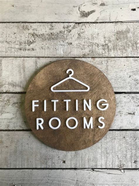 Fitting Room Sign Business Clothing Boutique Store Retail Window