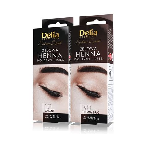 DELIA Henna żelowa do brwi i rzęs 15ml CZARNA 1 0 11124627964 Allegro pl