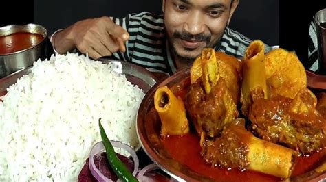 Spicy Mutton Lal Jhol Rice Eating Show Challange Indianfood Asmr Mutton