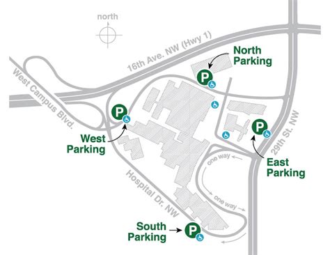 Foothills Hospital Parking Map