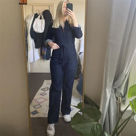 Denim Boiler Suit Urban Outfitters Size Medium Depop