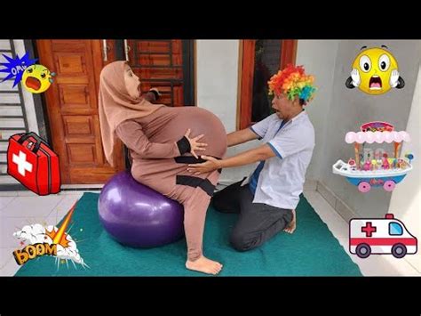 Drama Lucu Ibu Hamil Sakit Perut Melahirkan Anak Jumbo Di Atas