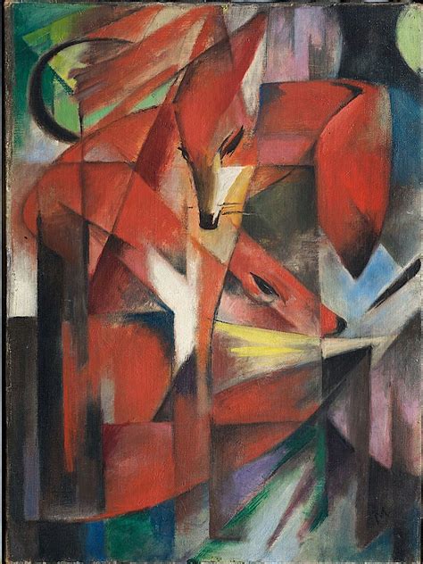 Franz Marc Modern Art Paintings Franz Marc Fox Painting