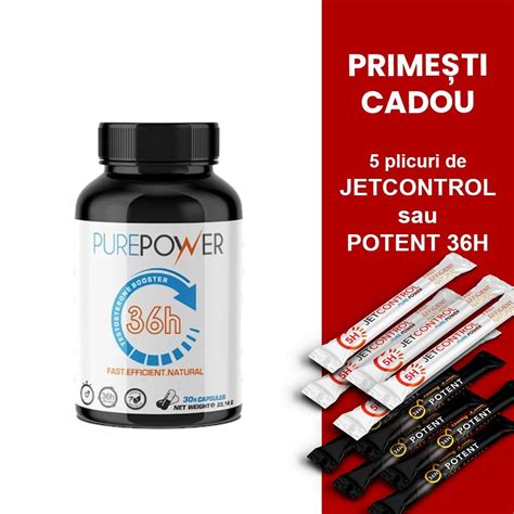 Pure Power 36H, Pastile Potenta Rapida, Cu 11 Ingrediente.