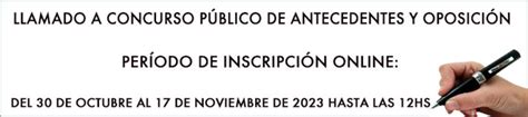 Llamado A Concursos Escuela Y Liceo Vocacional Sarmiento Unt