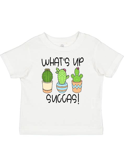 Inktastic What's Up Succas Funny Cacti Plants Boys or Girls Baby T
