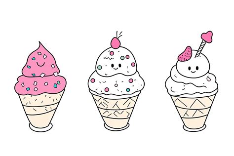 51 Coloriage Glace Kawaii Des Gourmandises Trop Mignonnes