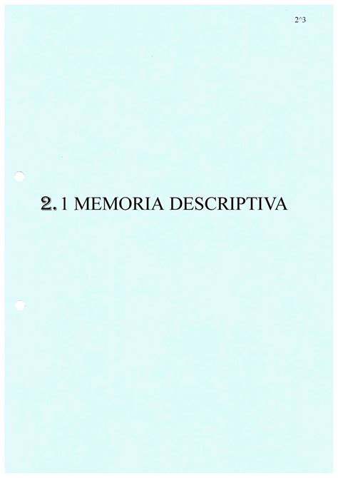 Anexo 01 Memoria Descriptiva OCR 2 1 MEMORIA DESCRIPTIVA MEMORIA