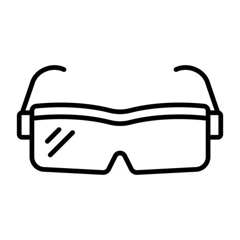 Safety Glasses Vector Icon 21729196 Vector Art At Vecteezy