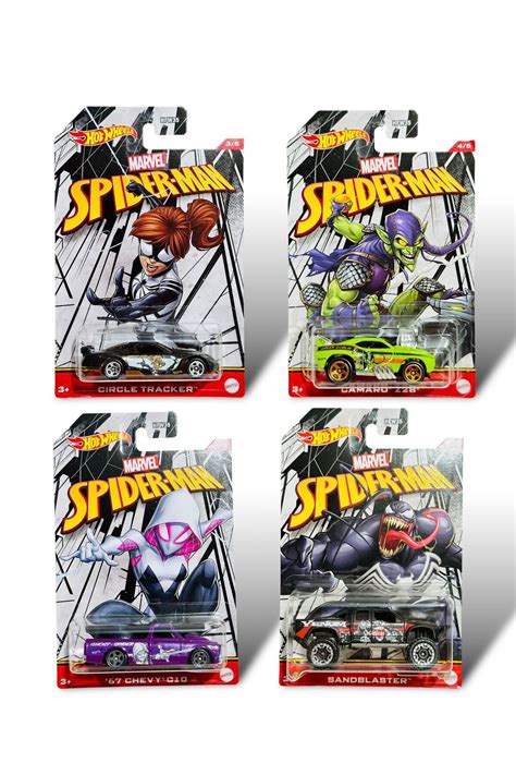 HOT WHEELS Yeni New Marvel Spıderman lü Set Ölçek Hotwheels Fiyatı Yorumları Trendyol