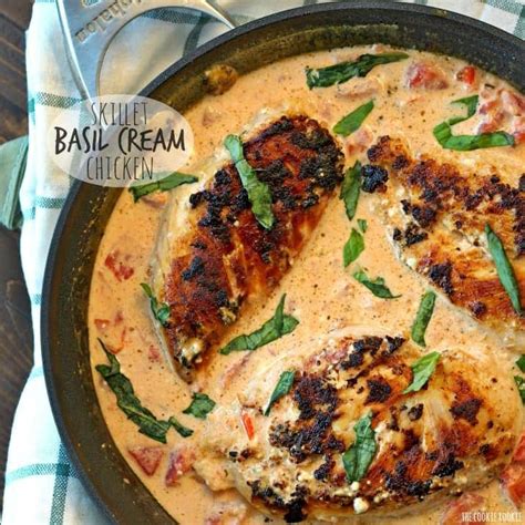 Skillet Basil Cream Chicken The Cookie Rookie The Cookie Rookie®