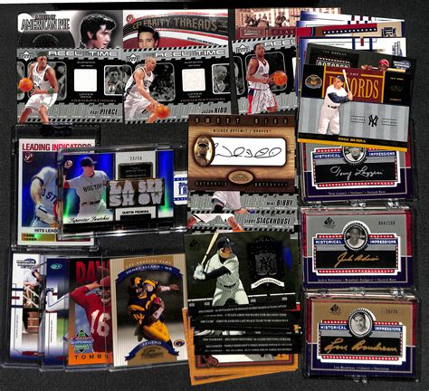 Lot Detail Lot Of Mixed Sports Autos Relics Numbered Cards W