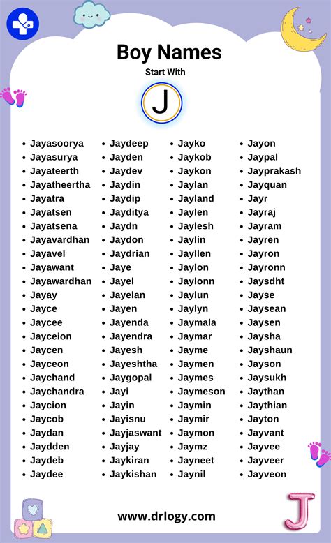 3000 Baby Boy Names Start With J Artofit