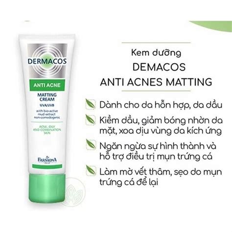 Kem D Ng Ki M D U Gi M M N Farmona Dermacos Anti Acne Matting Cream