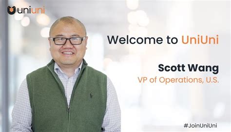 UniUni is excited to announce that Scott Wang has been named the ...