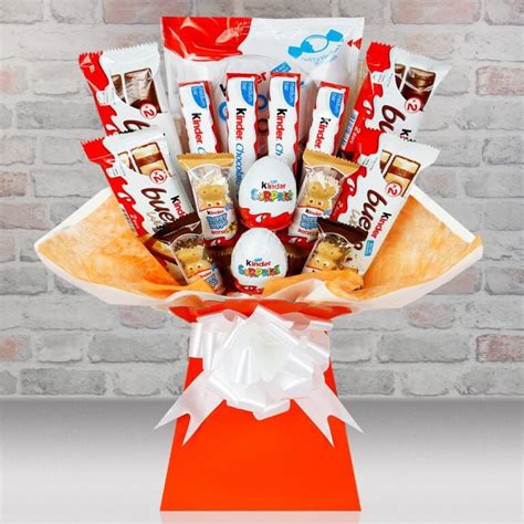 Kinder Chocolate Bouquet - Luxury Chocolate Hamper - Sweet Tree ...