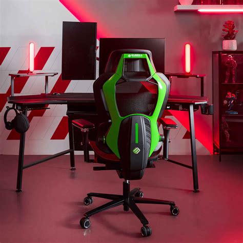 Typhon Mesh Gaming Chair (Green) - Eureka Ergonomic Gaming Chairs ...