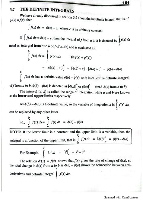 Solution Definite Integrals Complete Explanation With Exercise And